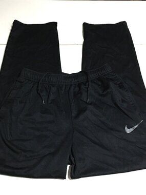 Nike Epic Knit Training Pants Mens Medium Black Dri-Fit Drawstring Gym
